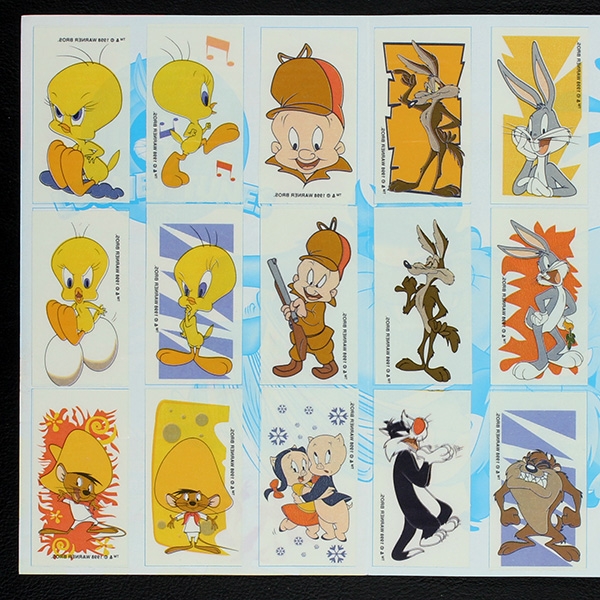 Looney Tunes dunkin Sticker Folder - Kaugummi Bilder