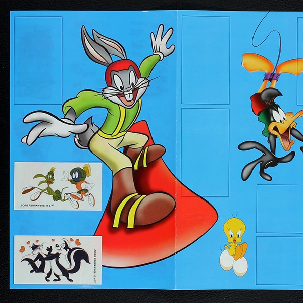 Looney Tunes dunkin sticker Folder - Bubble Gum