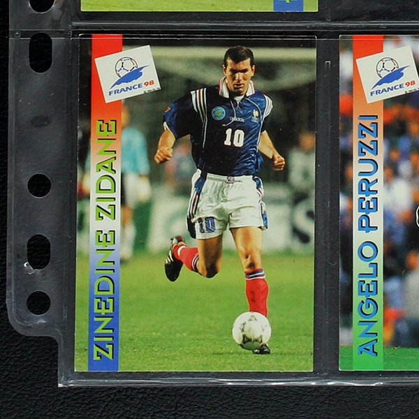 France 98 Panini Trading Cards - Zidane Maldini Hagi