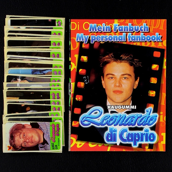 Leonardo di Caprio Kuroczik Folder + 38 Sticker - Kaugummi Bilder