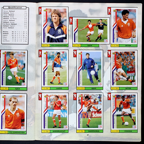 USA 94 Upper Deck sticker album complete