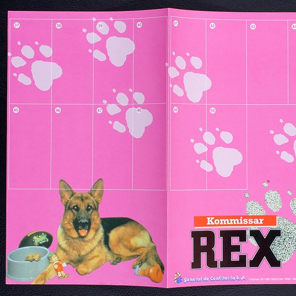 Kommisar Rex dunkin leeres Folder - Kaugummi Bilder