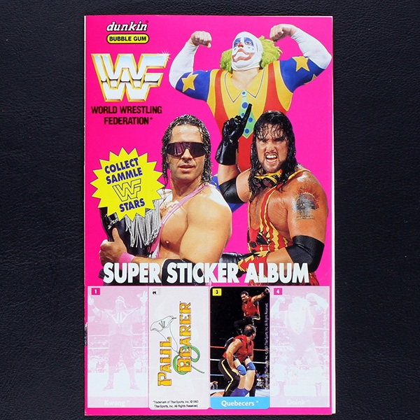 WWF Wrestling dunkin sticker Folder - Bubble Gum