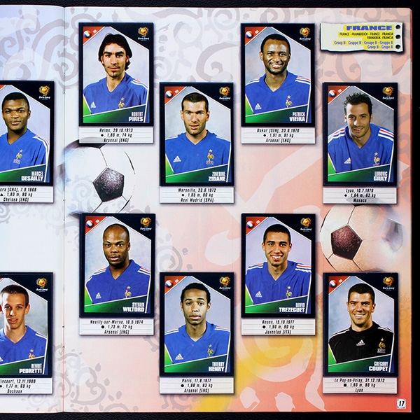 Euro 2004 Panini Sticker Album komplett