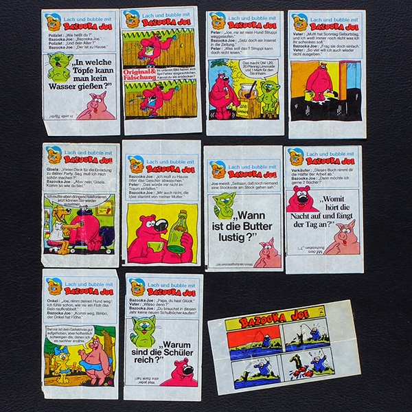 Bazooka Joe chewing gum pictures - Bubble Gum