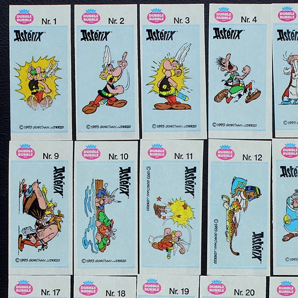 Asterix Fleer 1993 Sticker komplett - Kaugummi Bilder