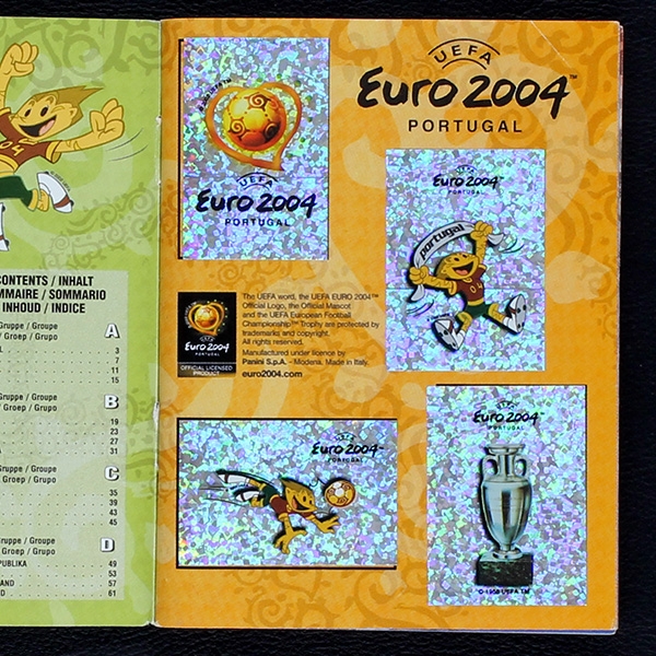 Euro 2004 Panini sticker album complete - Pocket Version