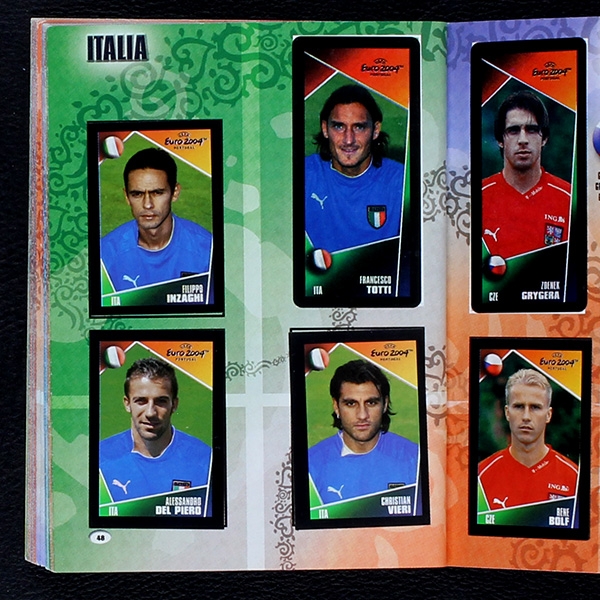 Euro 2004 Panini Sticker Album komplett - Pocket Version