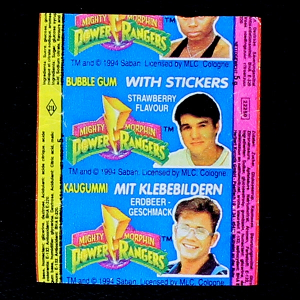 Power Ranger Kuroczik Bubble Gum - Wrapper