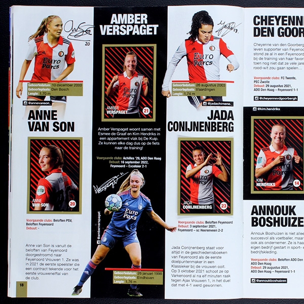 Feyenoord Rotterdam 2022 Panini Album komplett + Sticker Set