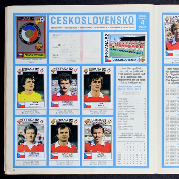 Espana 82 Panini Sticker Album komplett