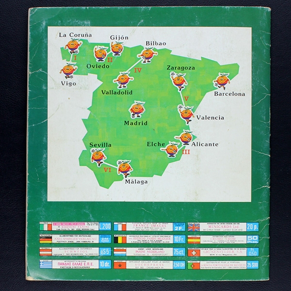 Espana 82 Panini Sticker Album komplett