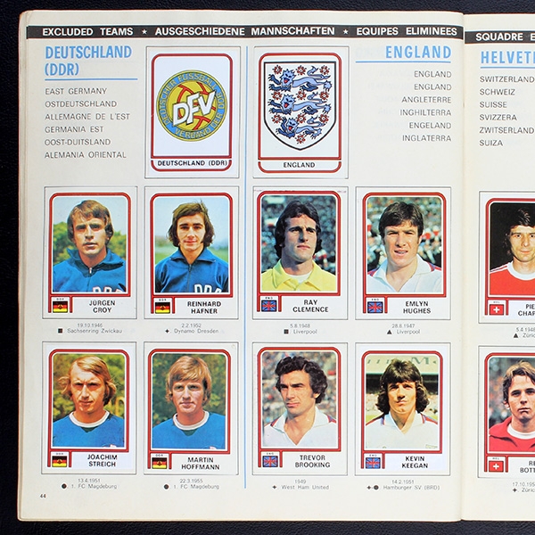 World Cup 78 Panini sticker album complete