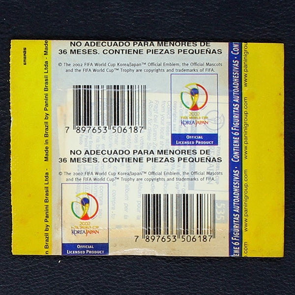 Korea Japan 2002 Panini Sticker Tüte - Argentina Version