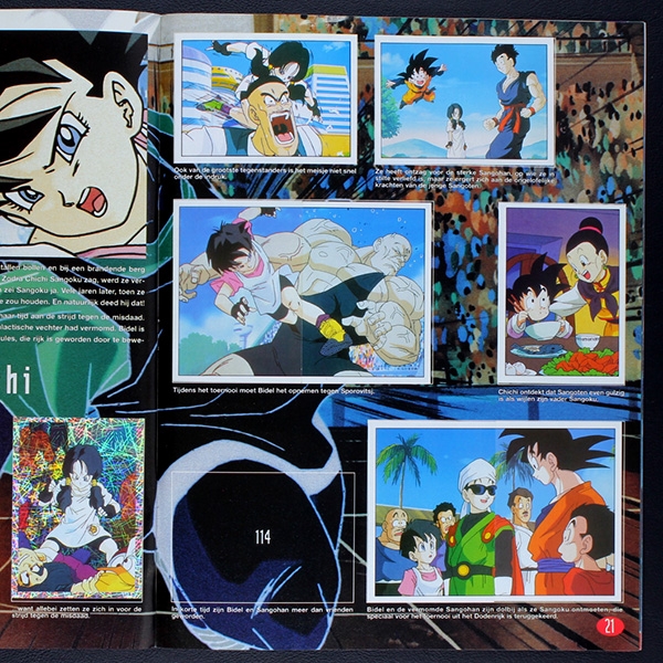 Dragon Ball Z Panini Sticker Album teilgefüllt - NL