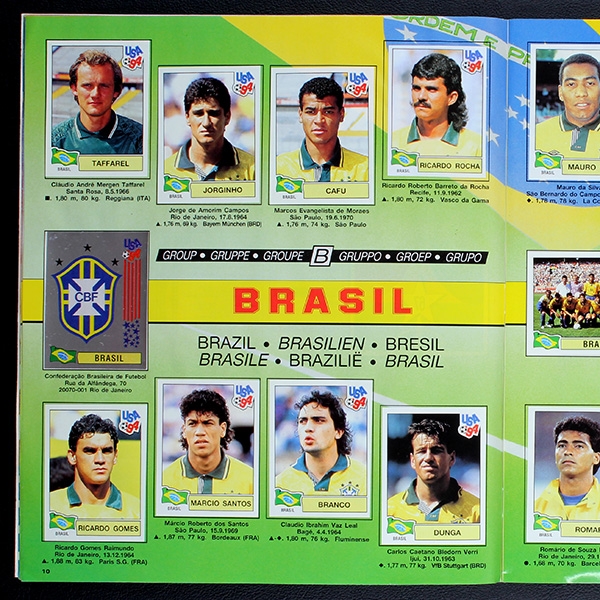 USA 94 Panini Sticker Album komplett - D