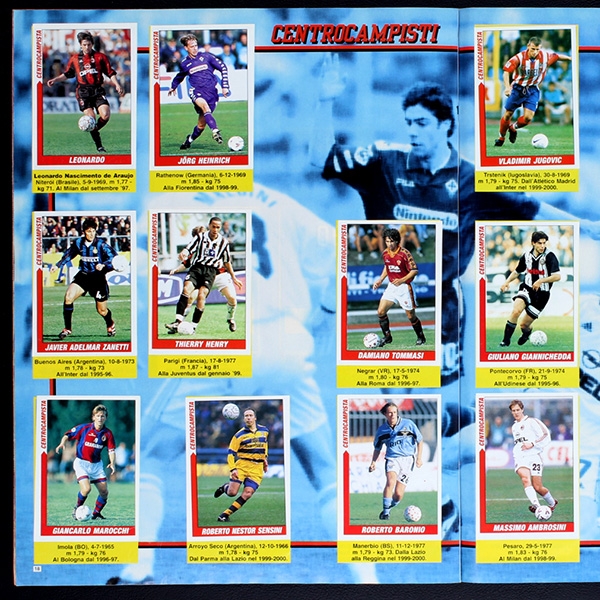 Super Calcio 2000 Panini Sticker Album komplett