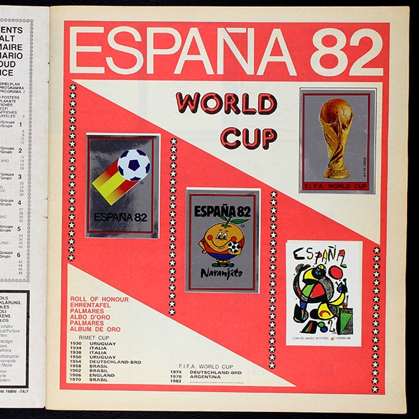 Espana 82 Panini Sticker Album komplett