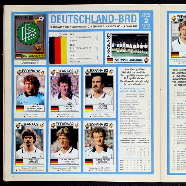 Espana 82 Panini Sticker Album komplett