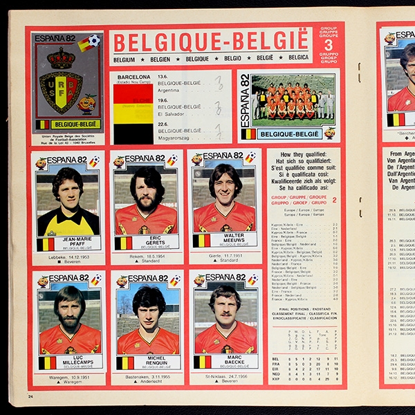 Espana 82 Panini Sticker Album komplett