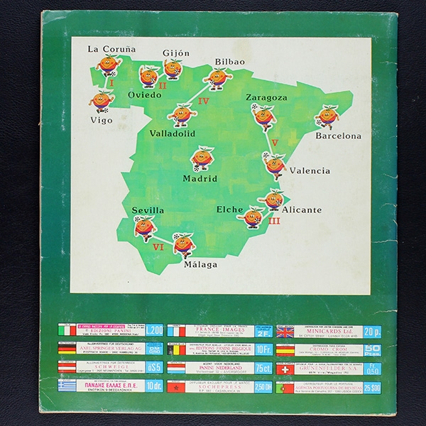 Espana 82 Panini Sticker Album komplett