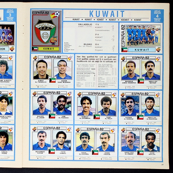 Espana 82 Panini Sticker Album komplett