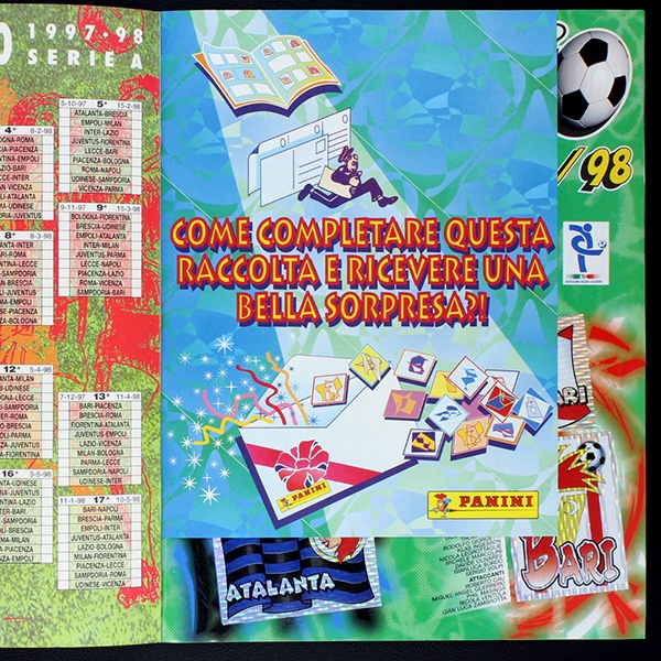 Super Calcio 1997 Panini Sticker Album komplett