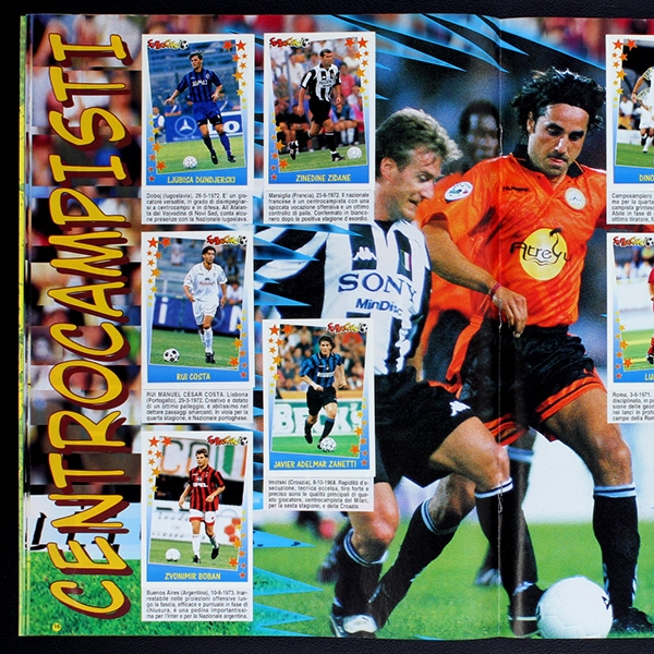 Super Calcio 1997 Panini Sticker Album komplett