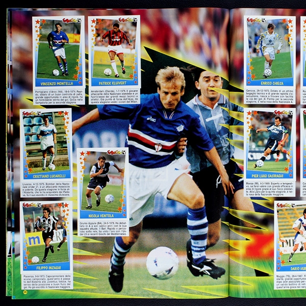 Super Calcio 1997 Panini Sticker Album komplett