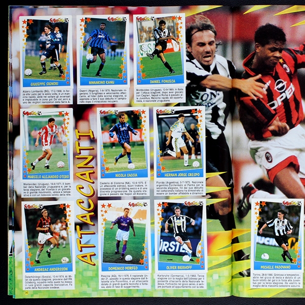 Super Calcio 1997 Panini Sticker Album komplett