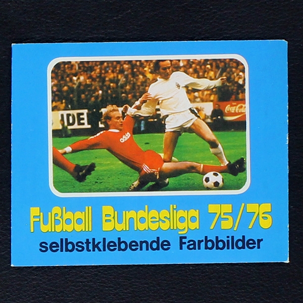 Fußball Bundesliga 1975 Bergmann Tüte mit Bildern