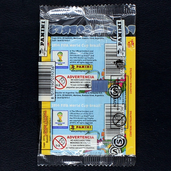 Brasil 2014 Panini Sticker Tüte - Argentina Version 4x