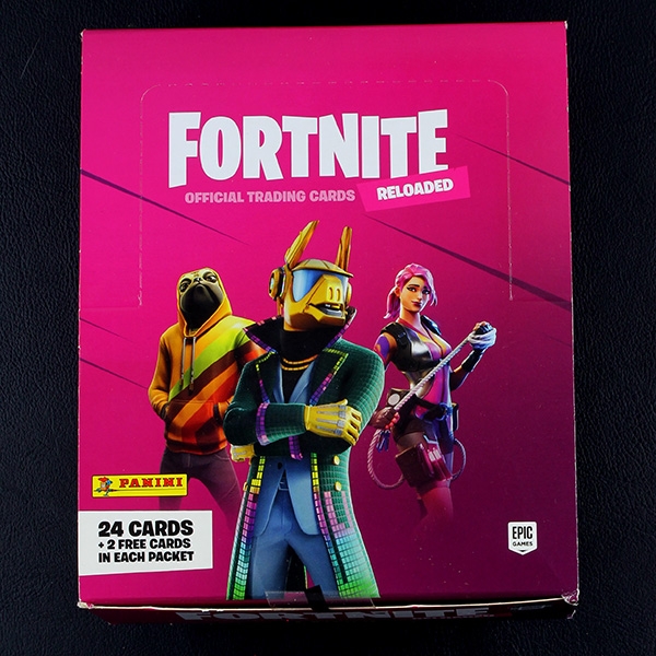 Fortnite Reloaded Panini Box mit 10 Fat Packs