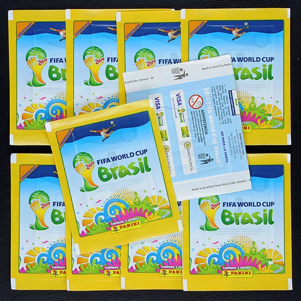 Brasil 2014 Panini Sticker Tüte - Visa Version