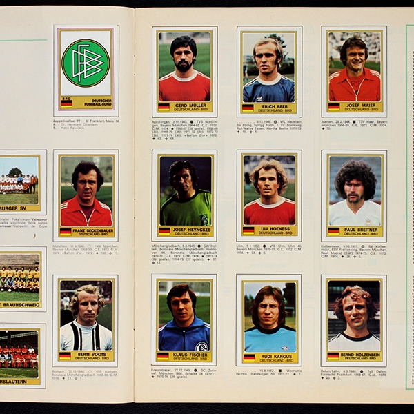 Euro Football 76 Panini sticker album complete