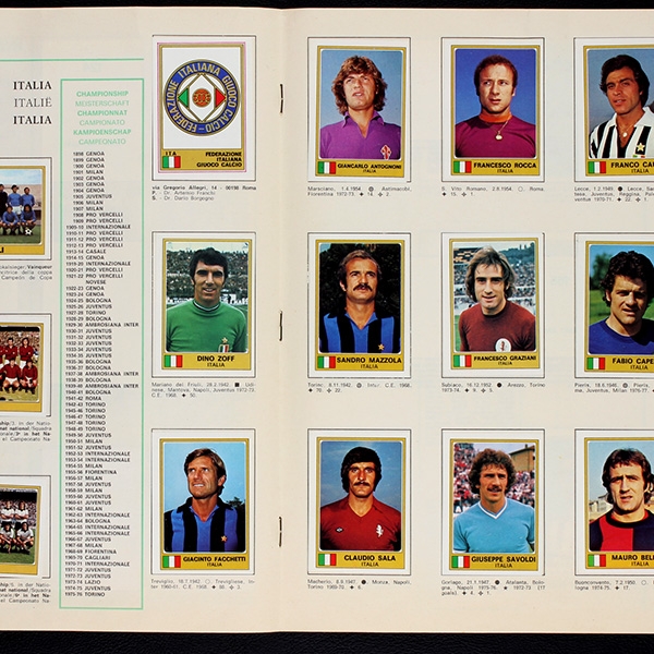 Euro Football 76 Panini sticker album complete