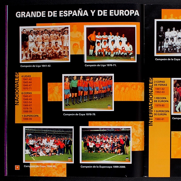 Valencia 2000 Panini sticker album complete - E