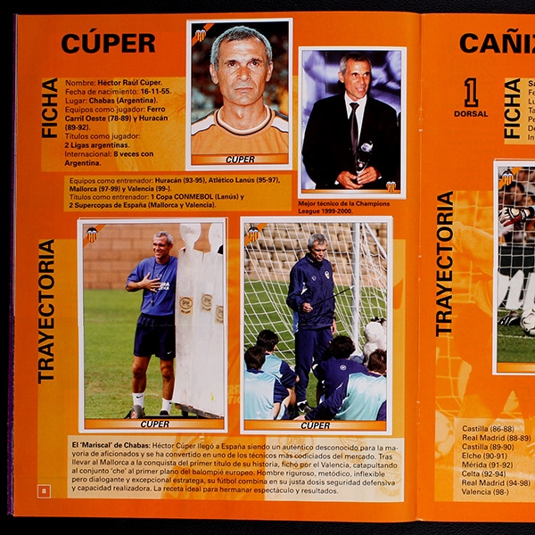 Valencia 2000 Panini sticker album complete - E