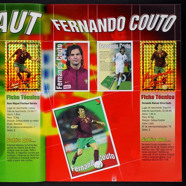 Forca! Portugal 2001 Panini sticker album complete