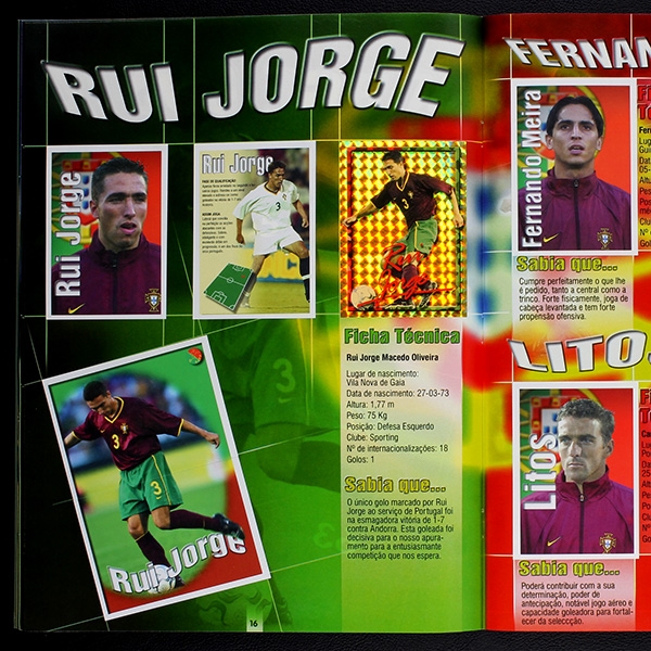 Forca! Portugal 2001 Panini sticker album complete