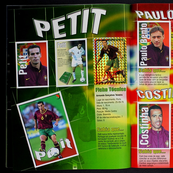 Forca! Portugal 2001 Panini sticker album complete