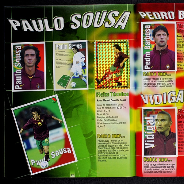 Forca! Portugal 2001 Panini sticker album complete