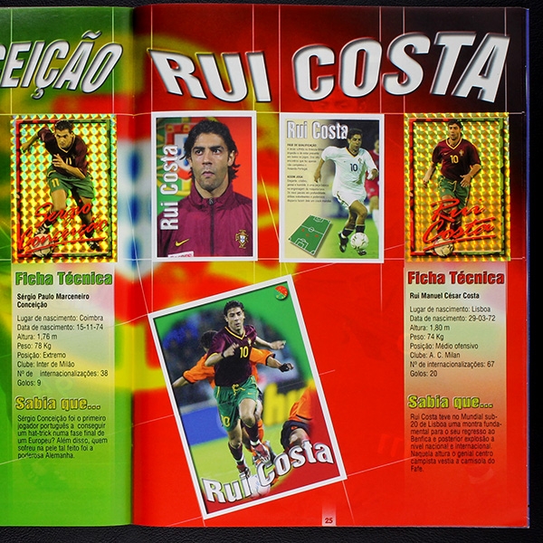 Forca! Portugal 2001 Panini sticker album complete