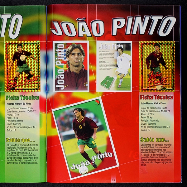 Forca! Portugal 2001 Panini sticker album complete