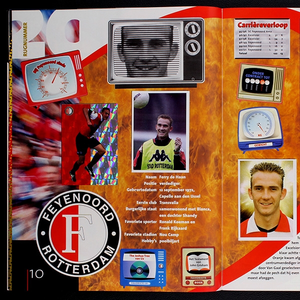 Feyenoord 2002 Panini Sticker Album komplett