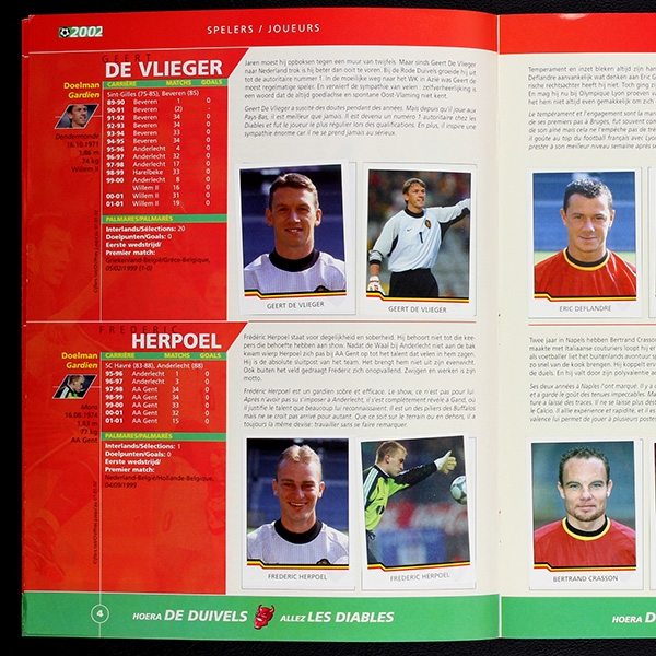 Hoera de Duivels 2002 Panini sticker album complete