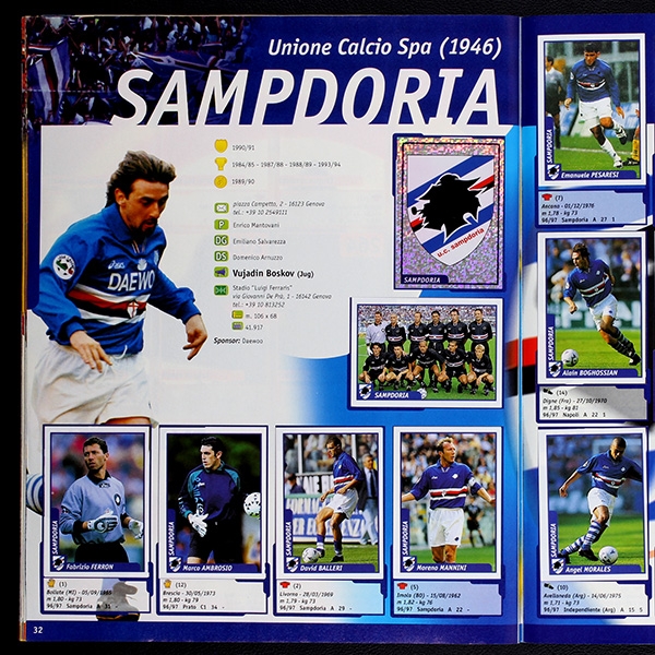 Pianeta Calcio 97 DS Panini sticker album almost complete -1