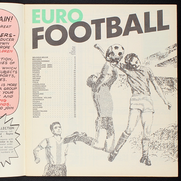 Euro Football 76 Panini empty sticker album