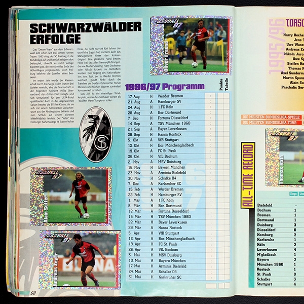 Fußball 97 Panini Sticker Album komplett