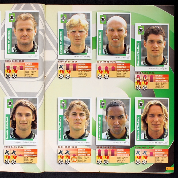 Fußball 96 Panini sticker album complete